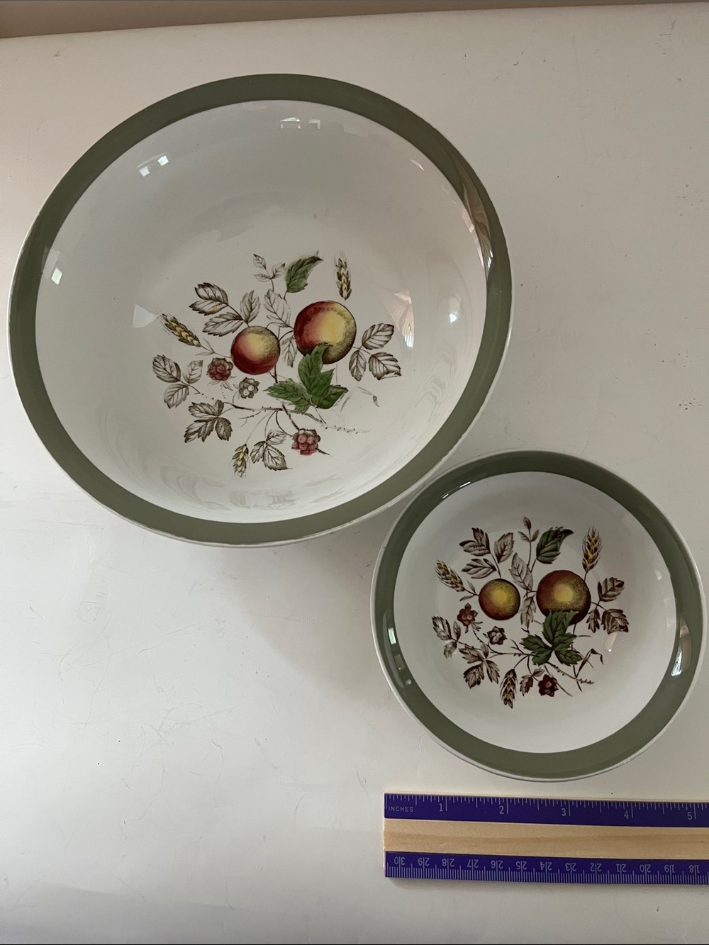 Vintage A Meakin Hereford China Vegetable Bowl and Sauce Dish